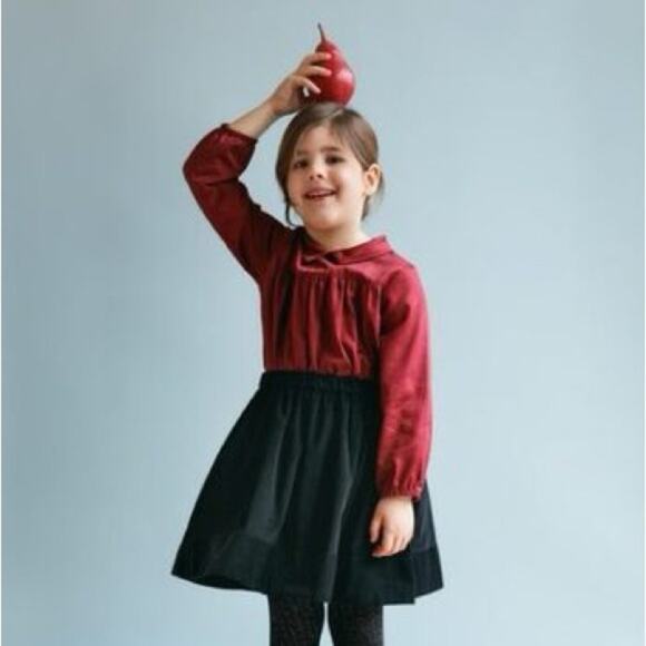 PETITS VILAINS Agathe Pointy Collar Blouse, size 12-18M, NWOT - Picture 6 of 7